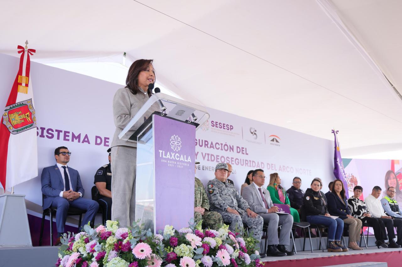 Tlaxcala inaugura sistema de conectividad y videoseguridad en el Arco Norte, modelo pionero a nivel nacional